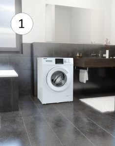 Medion Waschmaschine im Badezimmer