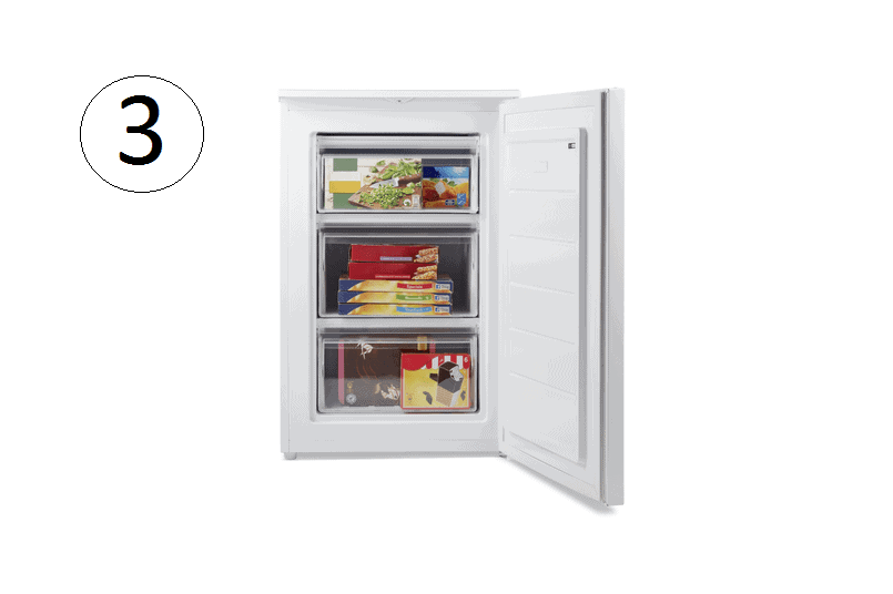 Medion Kühlschrank mit geöffneter Türe