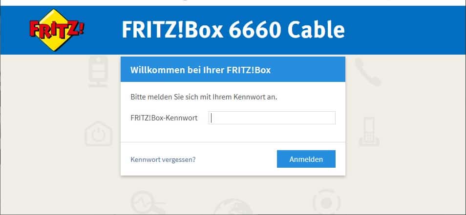 Fritzbox 6660 anmelden