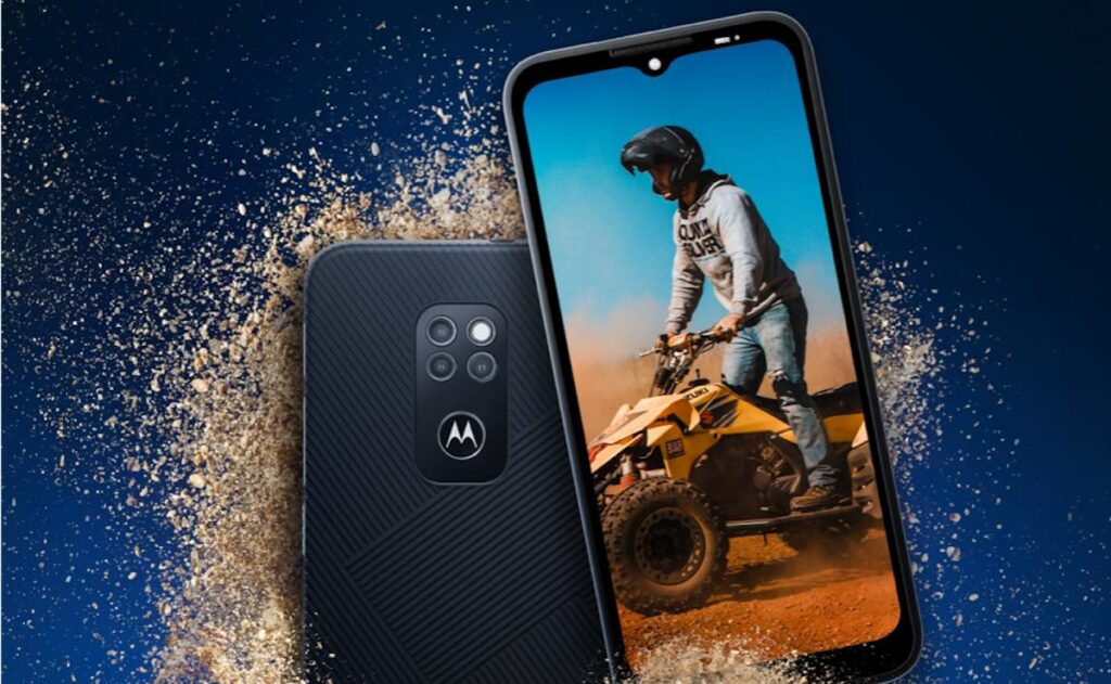 Ein Werbemotiv für das Smartphone Motorola Defy