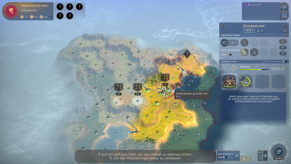 Karte aus dem Spiel Humankind