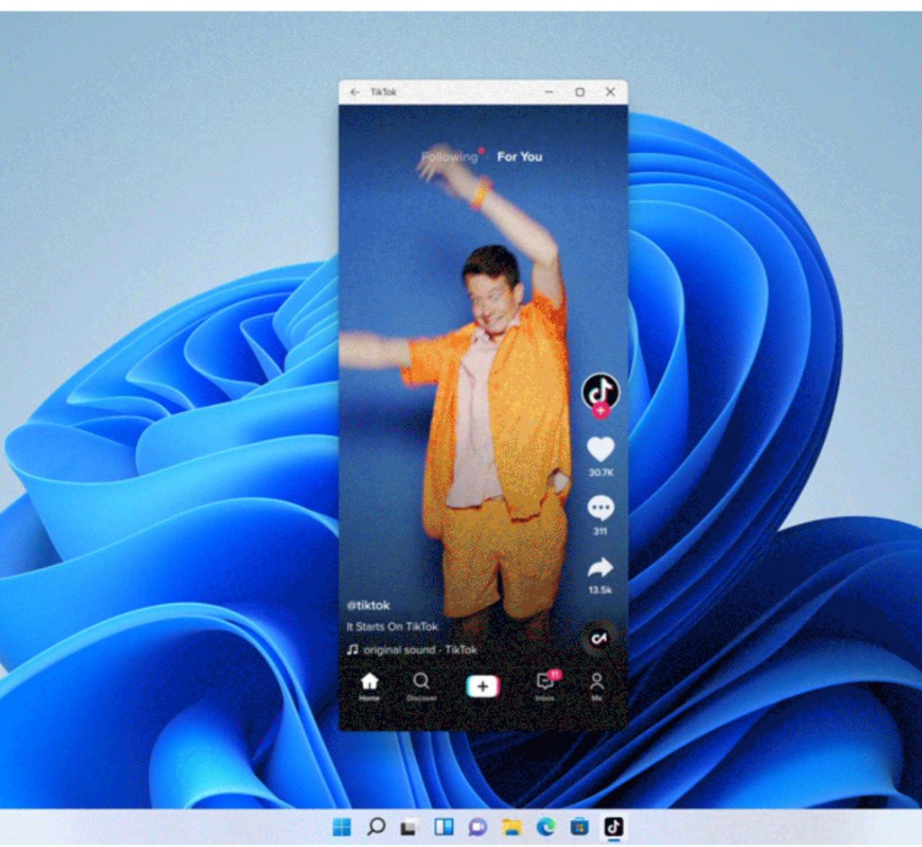 Screenshot Hintergrund mit blauer Form und geöffnetem Fenster im Smartphone-Format