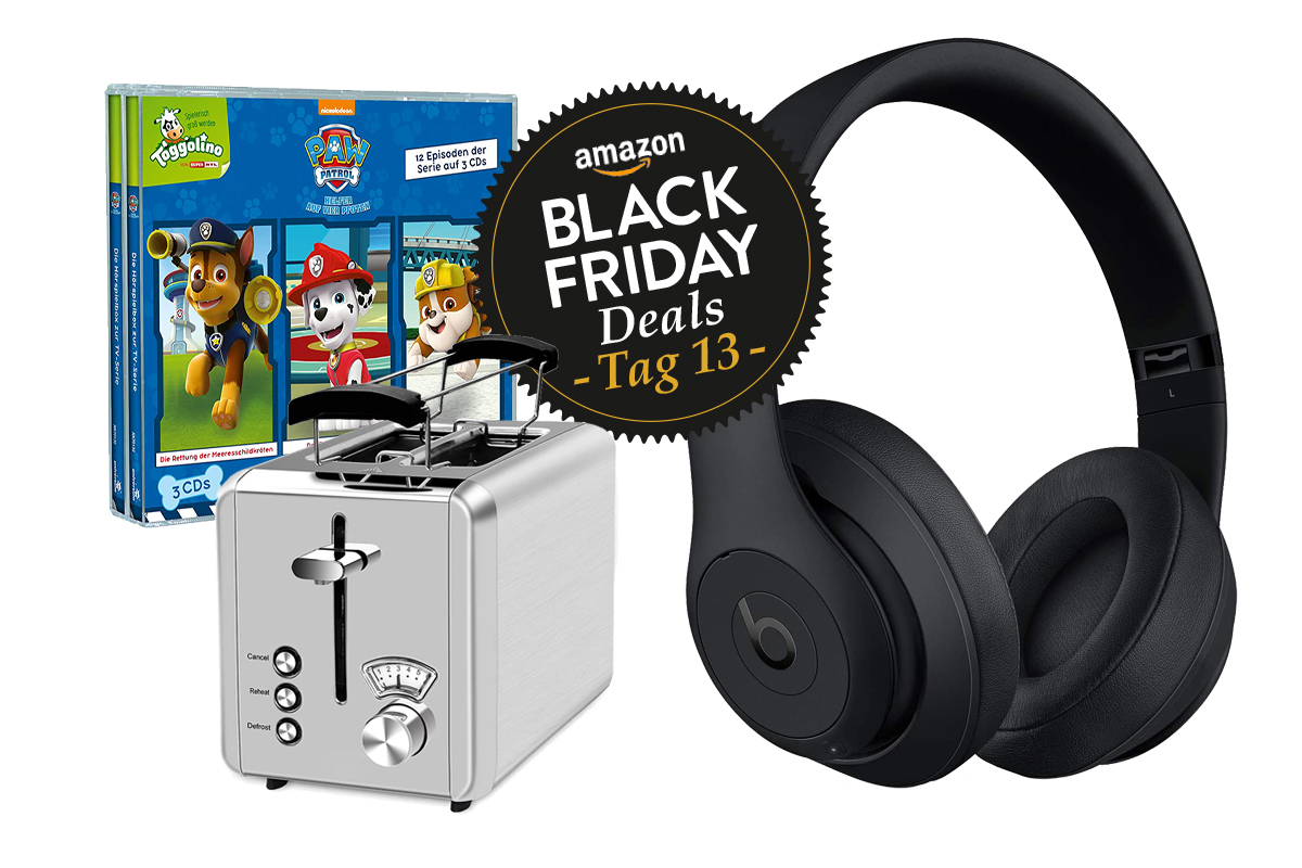 Drei Artikel aus dem Black Friday Amazon-Angebot nebeneinander