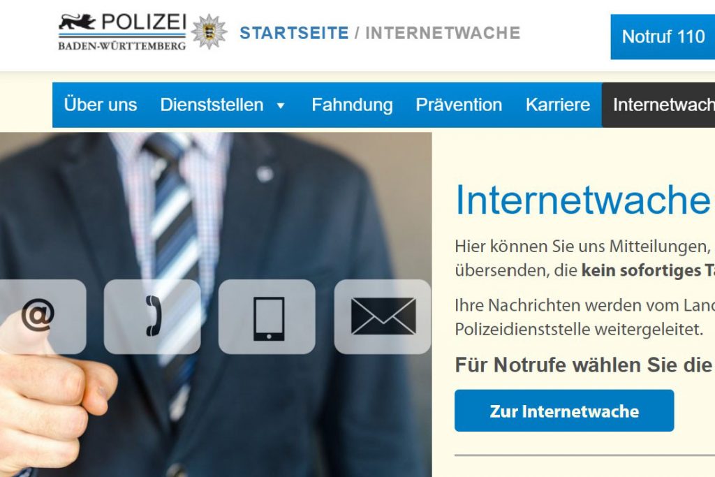 Internet-Wache von BW