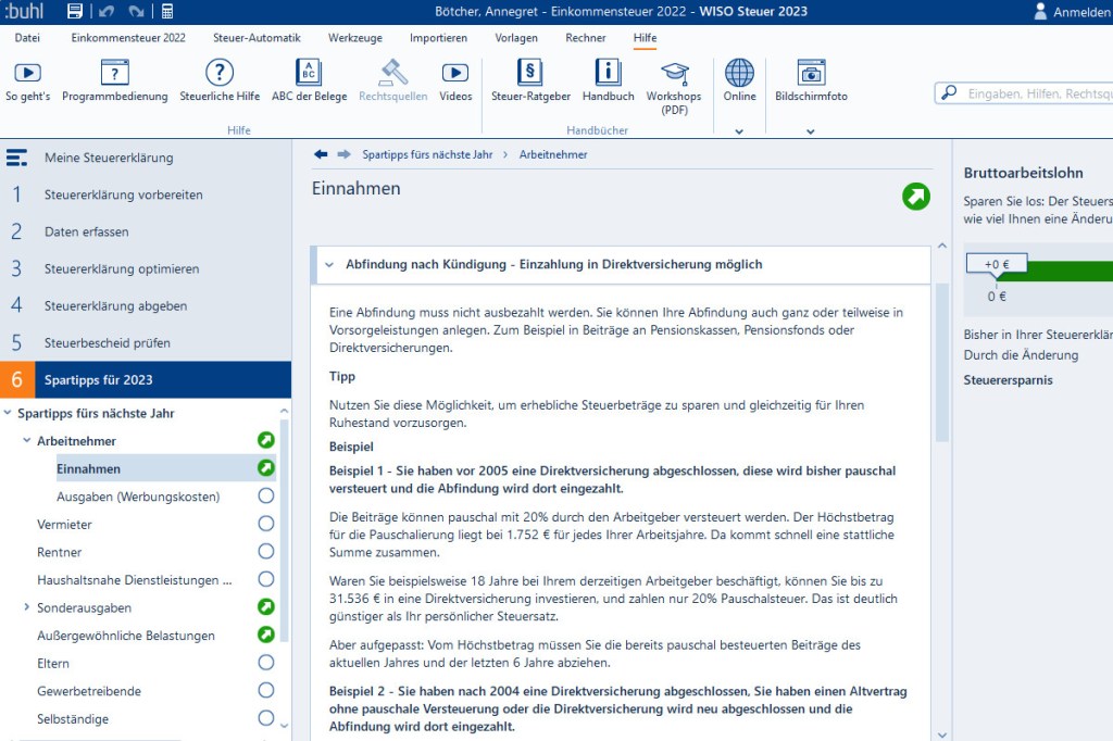 WISO Steuer 2023 Tipps