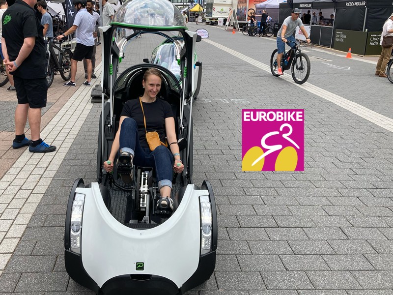 Kapsel-E-Bike Frikar von Podbike: Auf der Eurobike gefahren