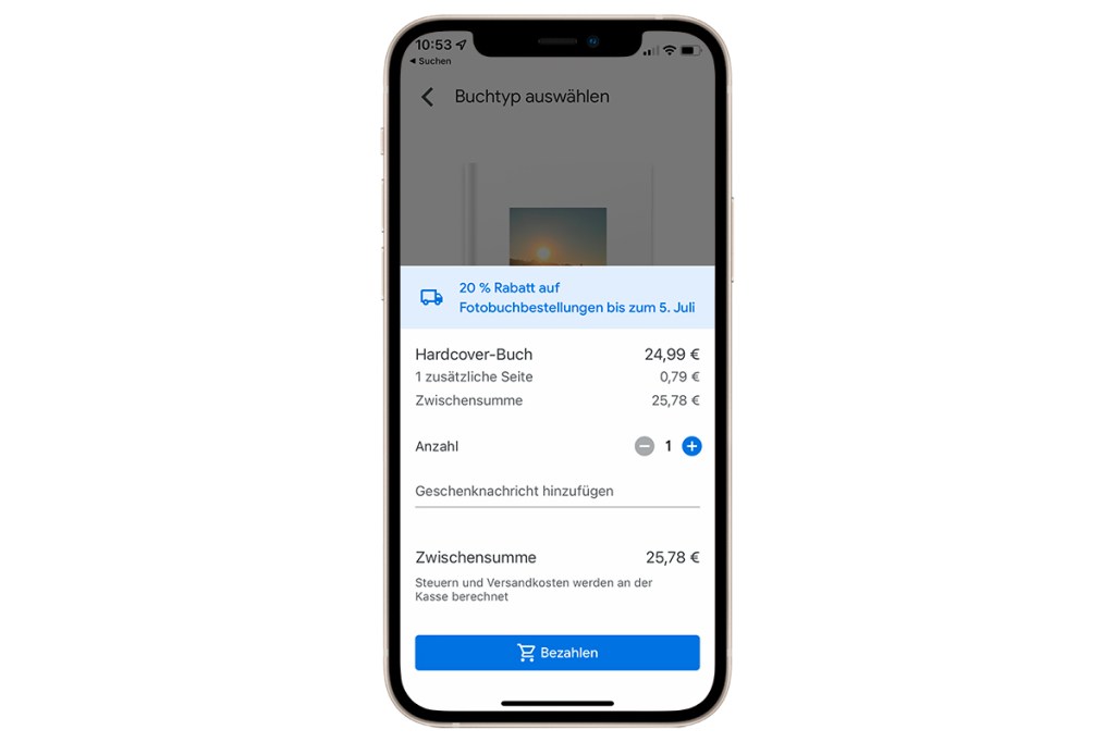 Google Fotobuch bezahlen