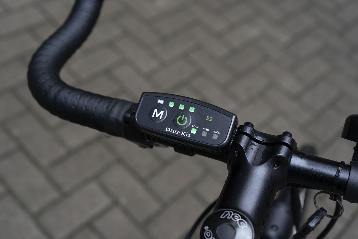 Detailaufnahme Bedienmodul für den E-Motor beim City-E-Bike NCM C5