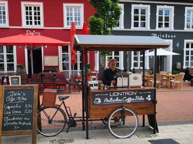 Coffee-Bike von Liontron: Nachhaltig und autark