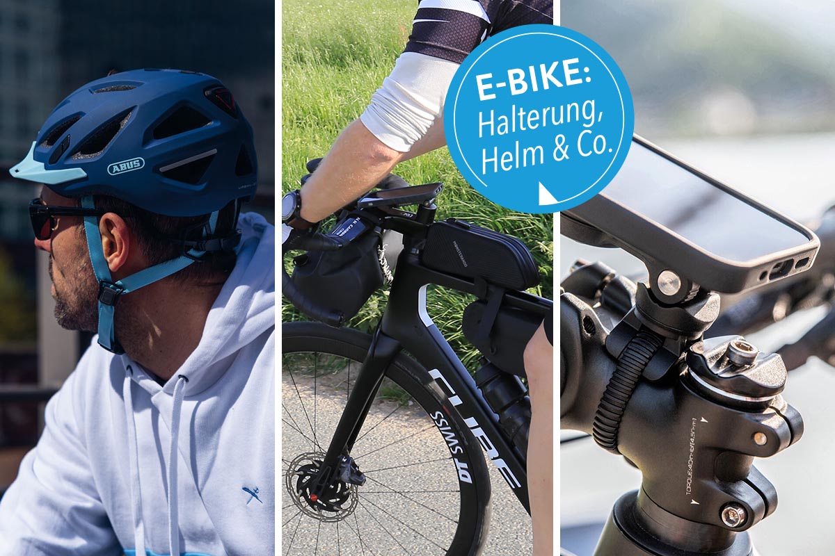 Verschiedenes Zubehör für ein E-Bike