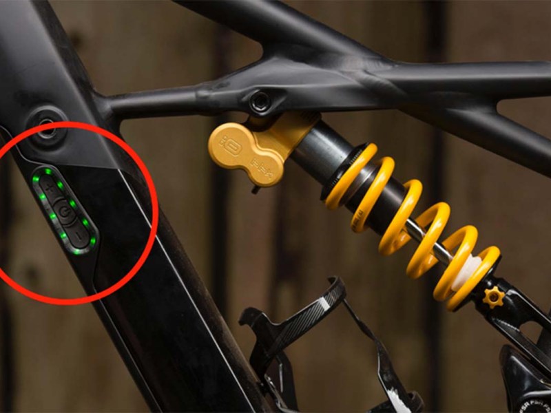 Detail Akku am E-Mountainbike von Specialized