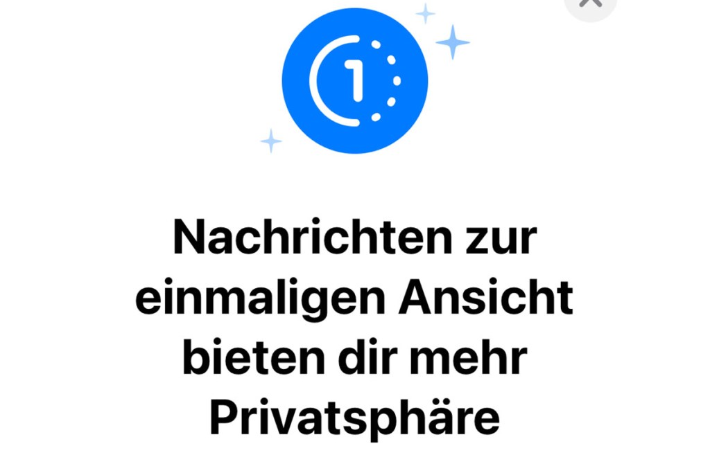 Einmalnachricht senden