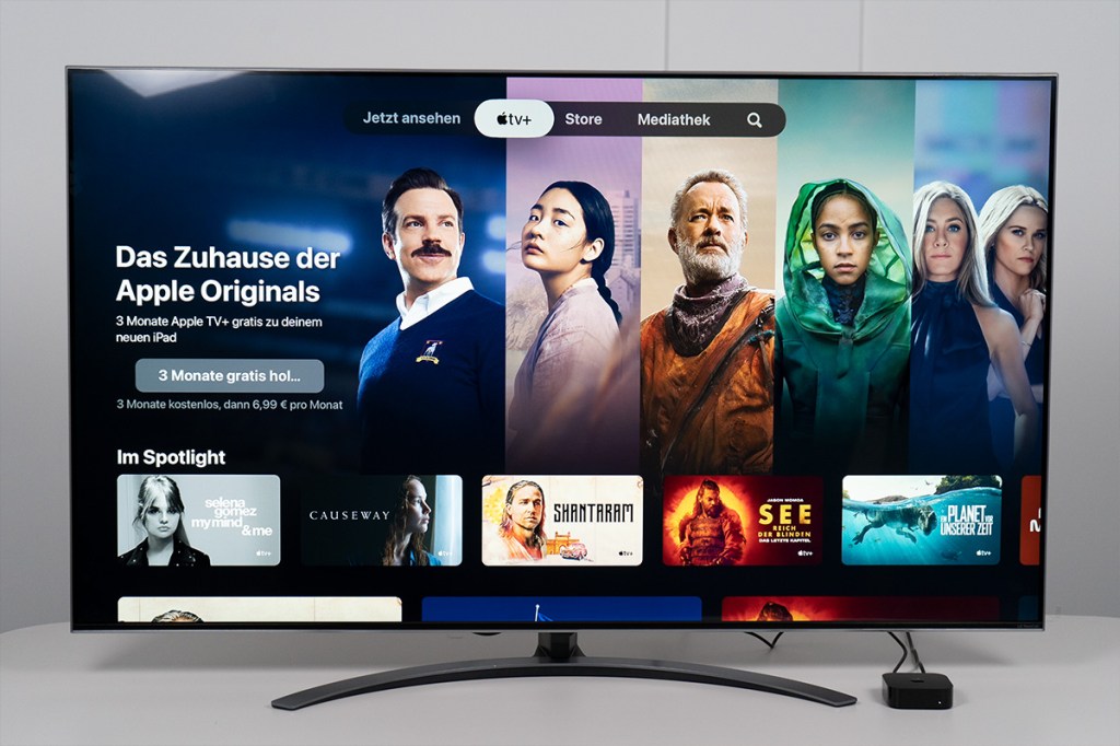 Die Startseite von Apple TV+