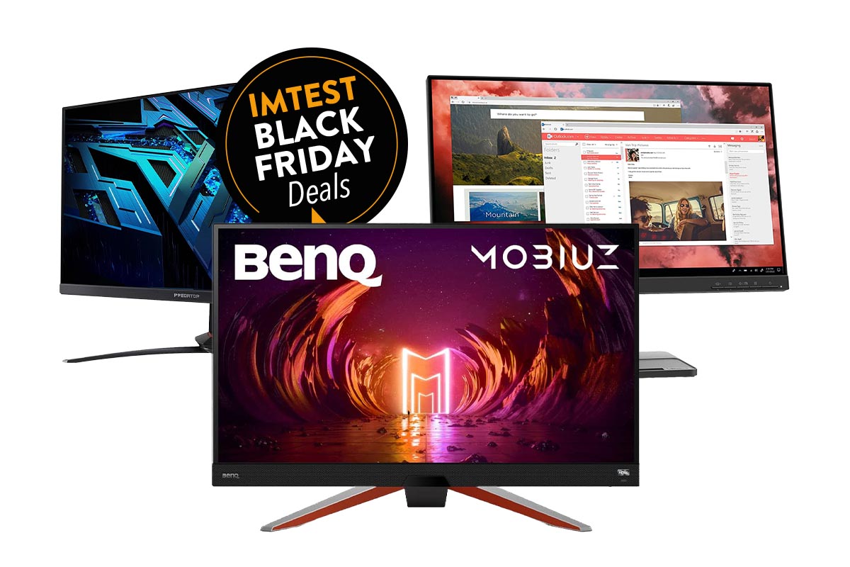 Productshots von Monitoren am Black Friday.