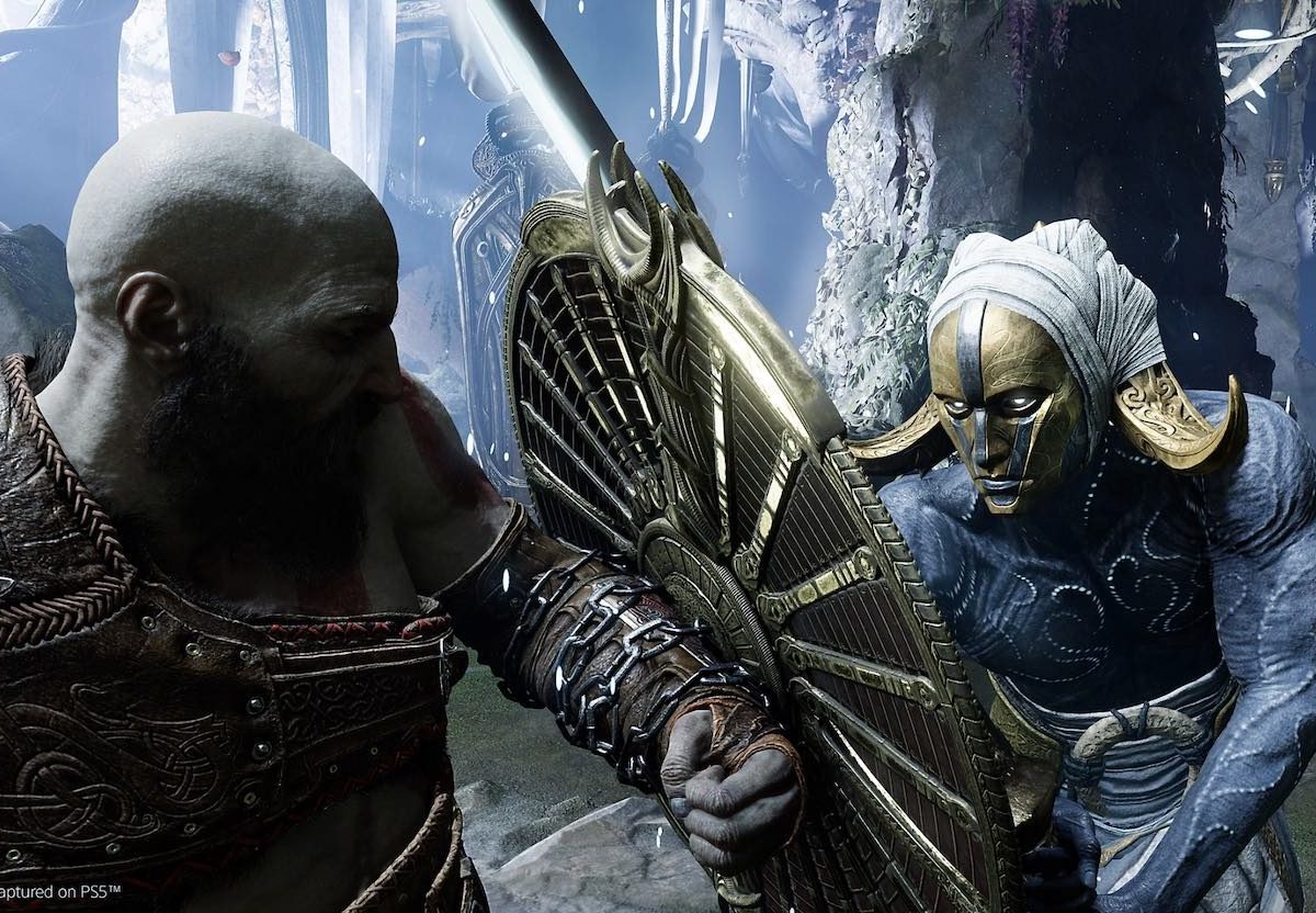 Ein Screenshot aus dem Spiel God of War Ragnarök