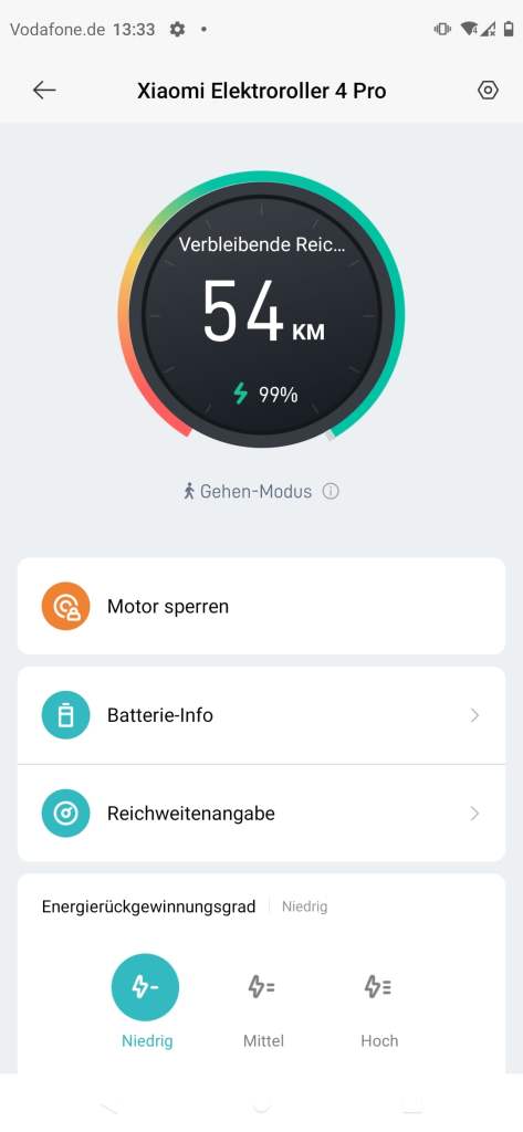 Ansicht der Xiaomi Home App