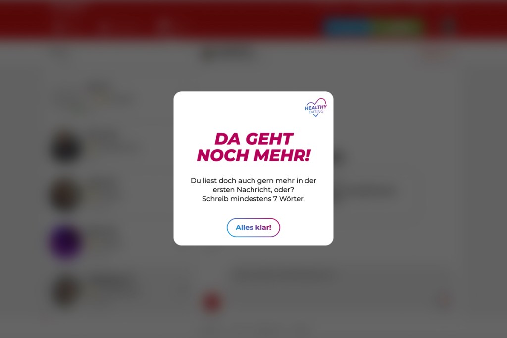 Screenshot der Website von Parship.