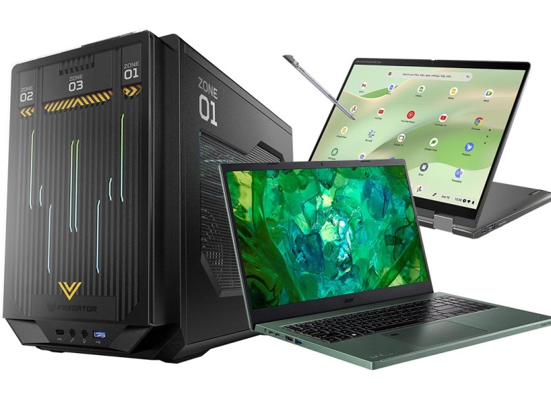 Acer Produktfeuerwerk: Notebooks, E-Bike, DIY-Gaming-PC & mehr