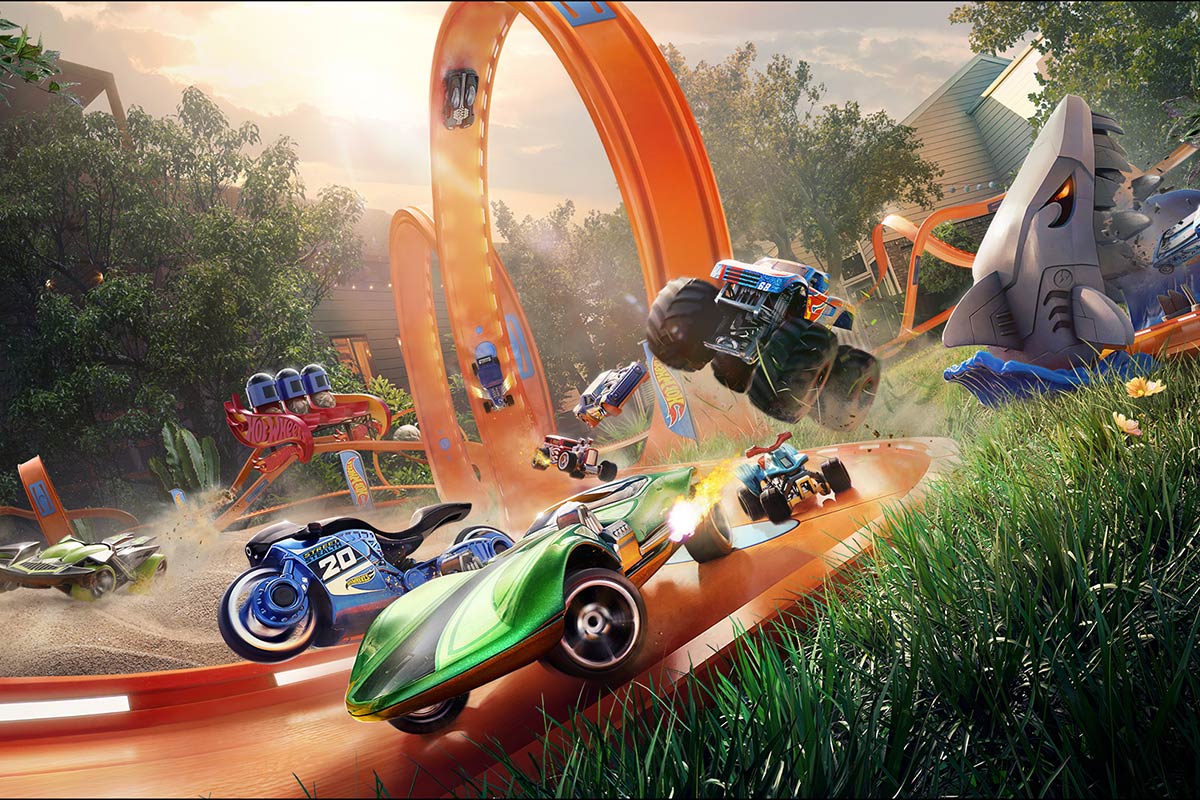 Ein Artwork aus dem kommenden Videospiel Hot Wheels Unleashed 2.