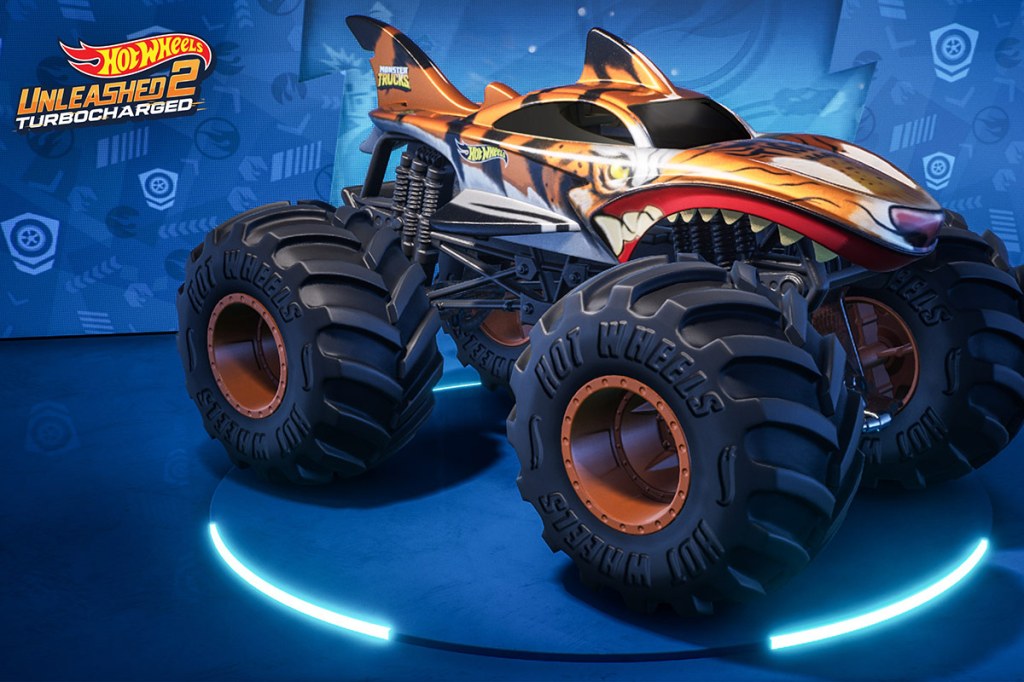 Ein Fahrzeug aus dem kommenden Videospiel Hot Wheels Unleashed 2.