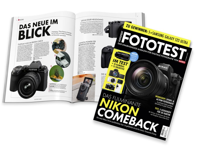 Cover der neuen Ausgabe von Fototest.