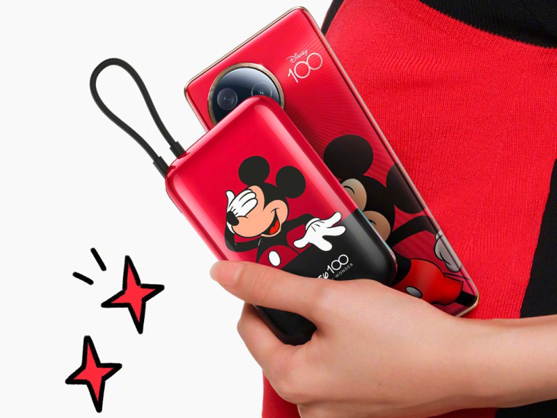 Das neue Smartphone und die neue Powerbank von Xiaomi im Disneydesign