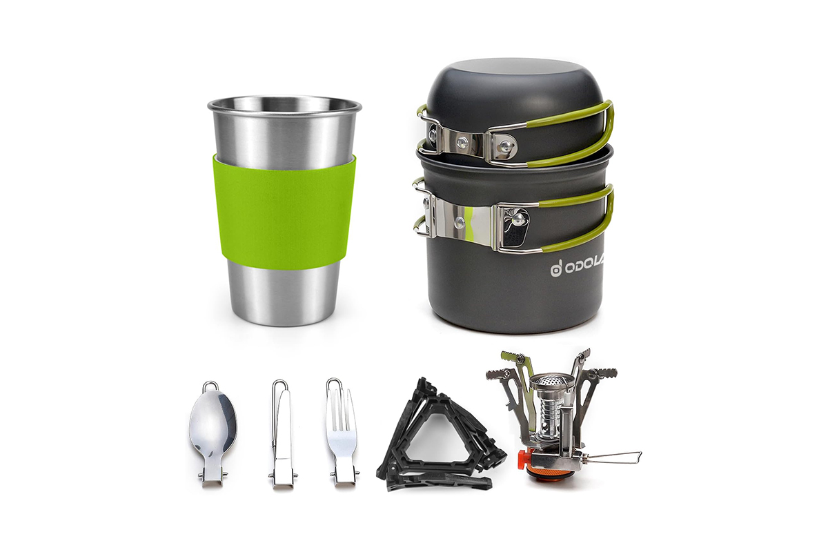 Odoland Camping Geschirr Set