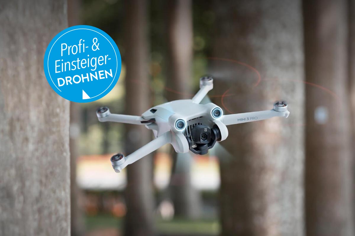 Fliegende Drohne von Dji.