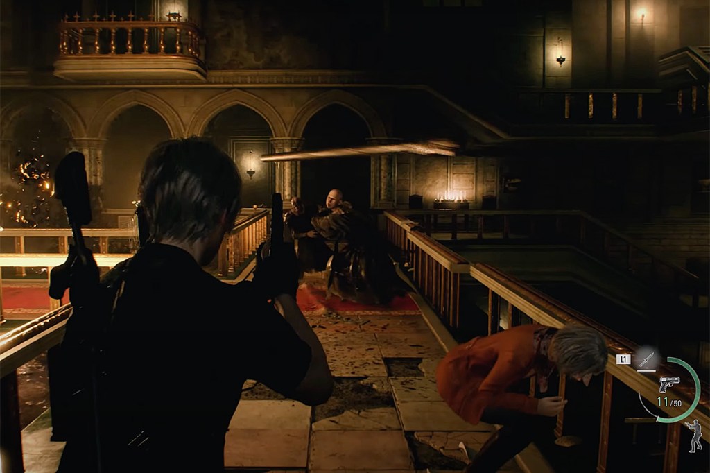 Screenshot aus dem Spiel Resident Evil 4.