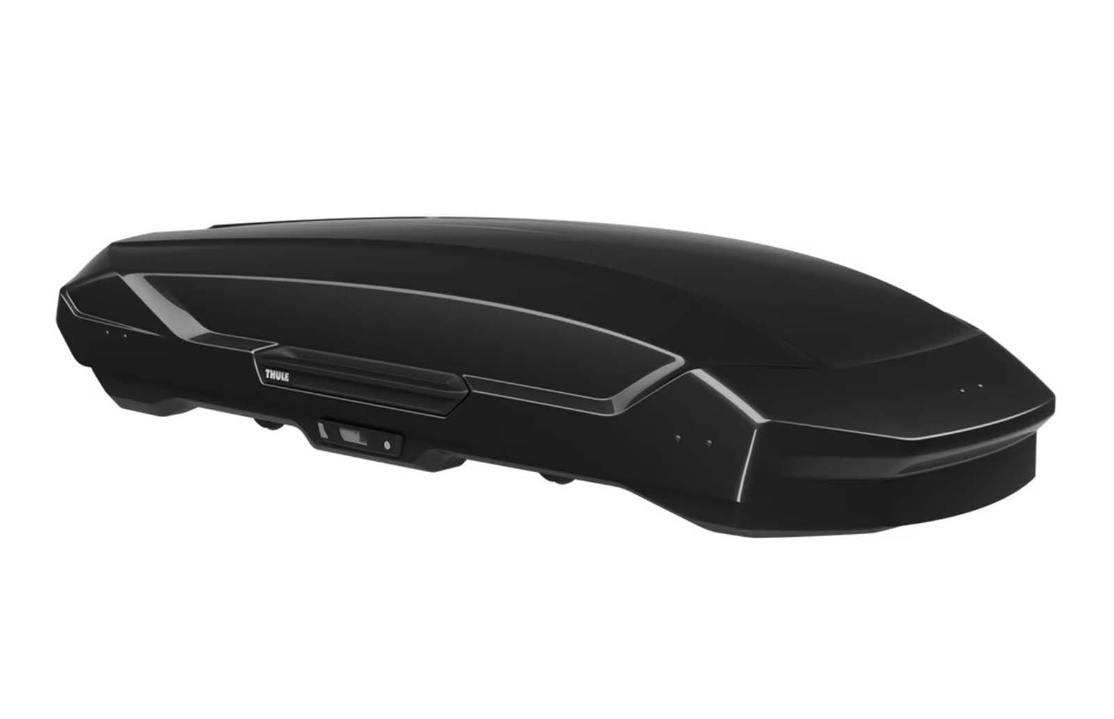 Productshot schwarze Dachbox fürs Auto