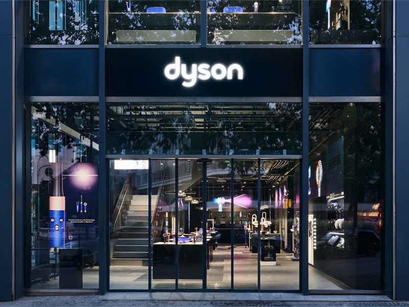 Der Dyson Demo-Store in Berlin von außen.