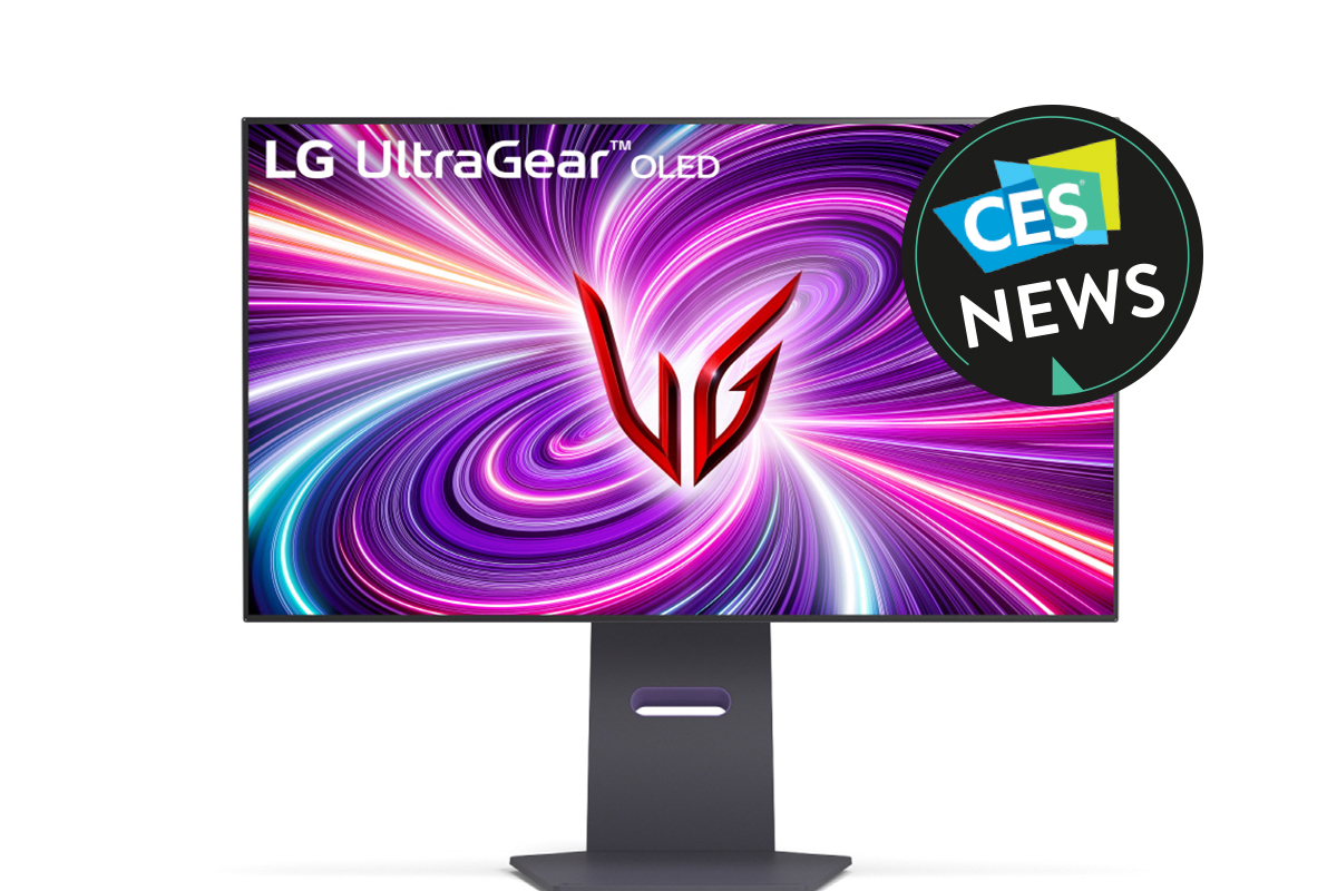 Der neue LG Gaming-Monitor in der Frontansicht.