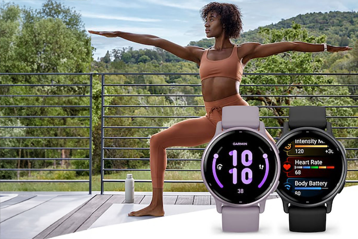 Vivoactive 5 beim Yoga