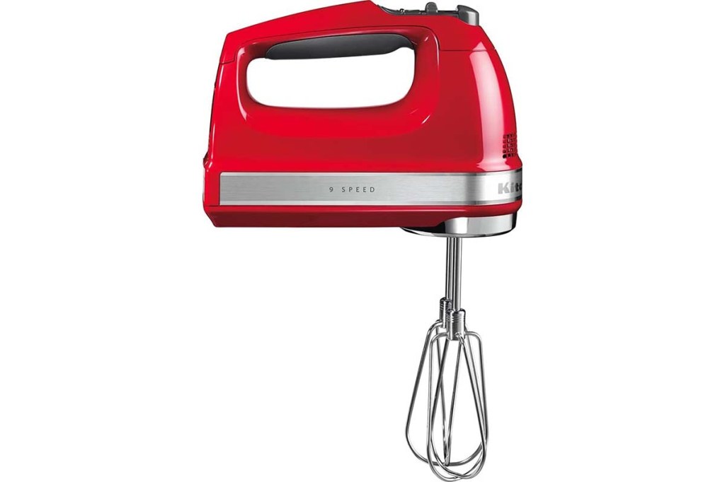 Productshot roter handmixer