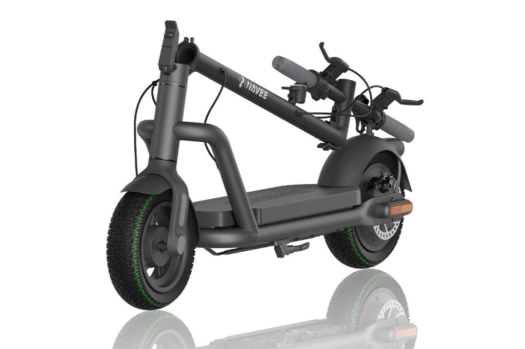 Productshot zusammengeklappter E-Scooter