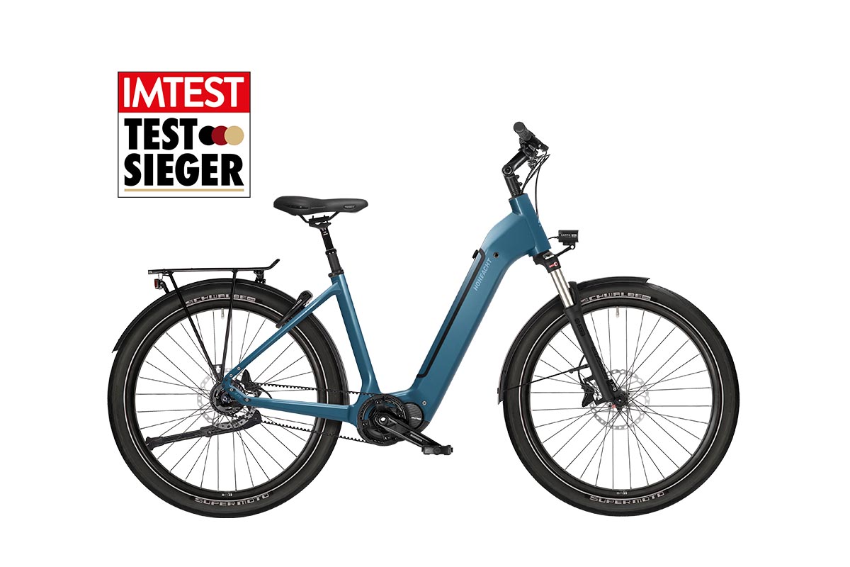 City-E-Bike von HoheAcht auf weißem Grund.