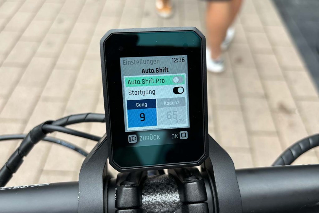 Display eines E-Bikes