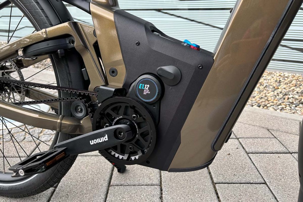 Nahaufnahme Motor von E-Bike