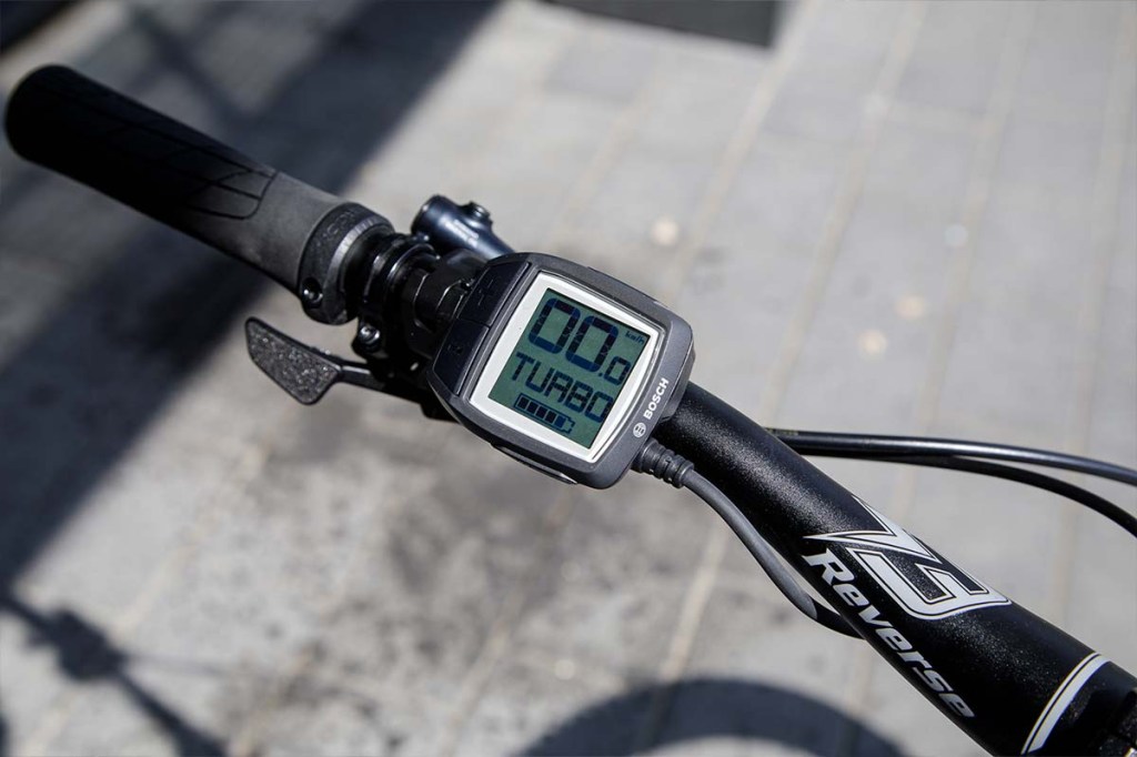 Nahaufnahme Display eines E-Bikes