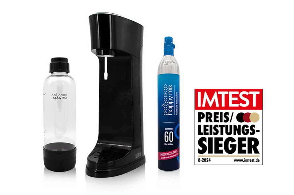 Produktbild des Spring Wassersprudlers in schwarz