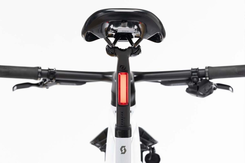 Detailaufnahme Rücklicht eines E-Bikes