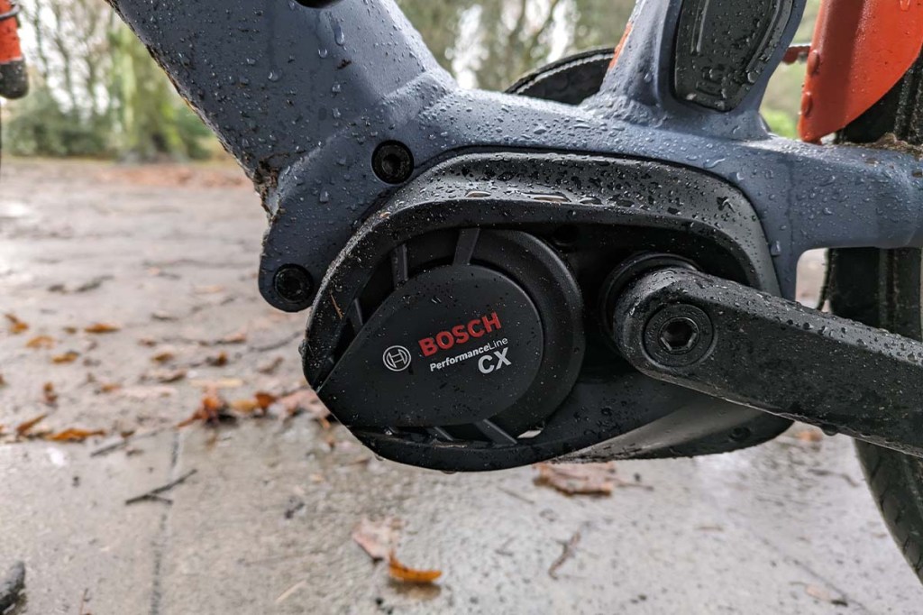 Nahaufnahme Motor eines E-Bikes