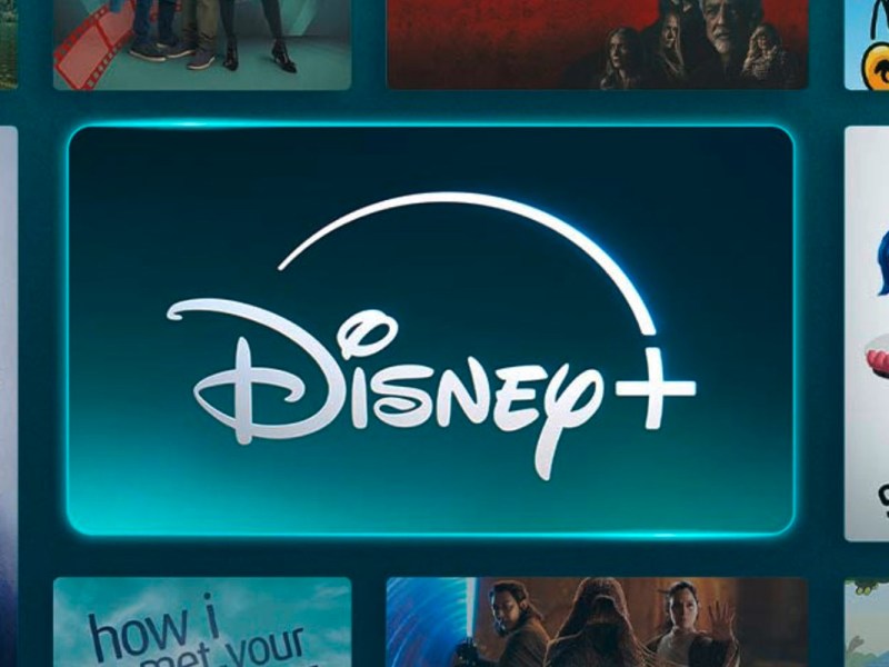 Screenshot der Startseite von Disney+