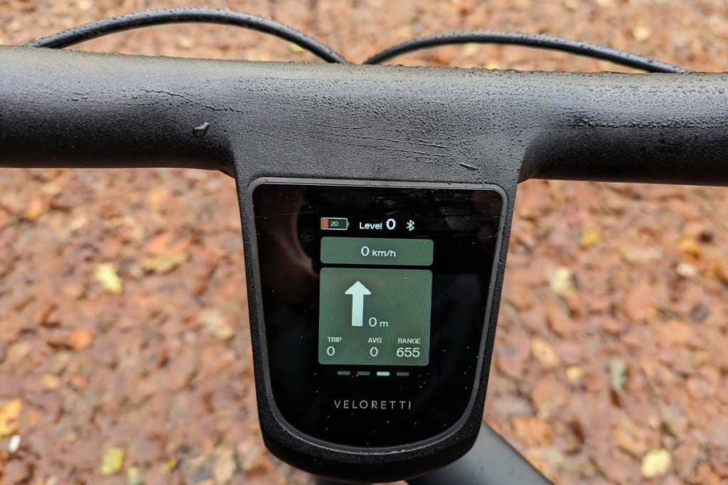 Nahaufnahme Display eines E-Bikes