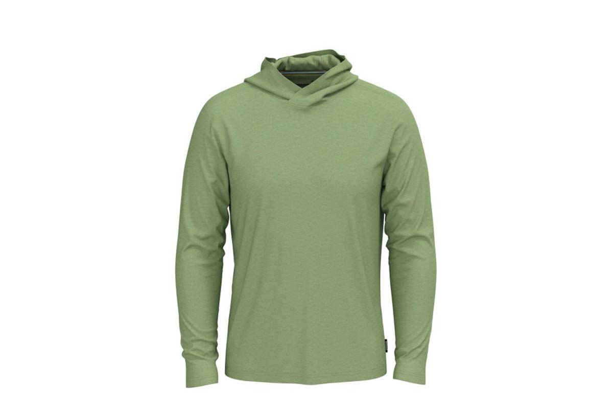 grüner Hoodie auf weißem Grund