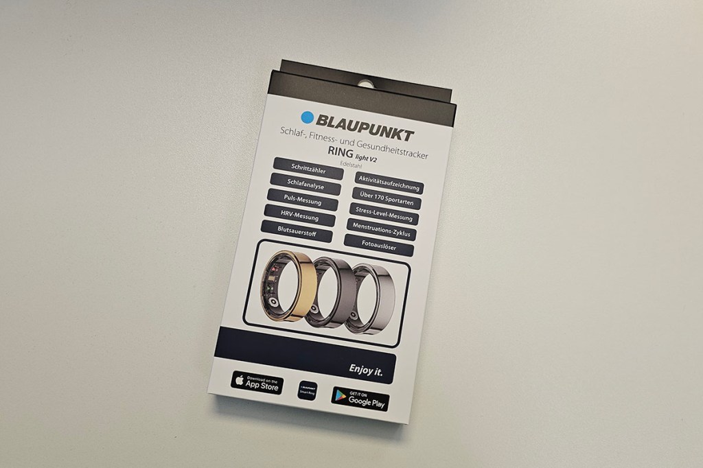 Verpackung des Smart Rings