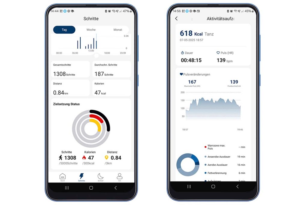 Screenshots aus der Blaupunkt App