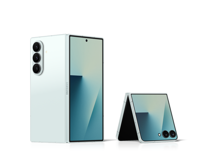 Das Samsung Galaxy Z Fold7 neben dem Samsung Galaxy Z Flip7